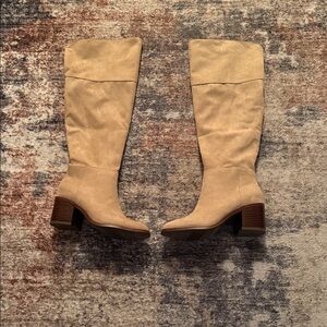 Time and Tru Tan Over the Knee Boots